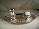 Antique Silverplate Ronson Crown Table Lighter Set Other photo 1