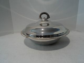 Rogers Silver Plated Serving Bowl With Glass Pyrex Insert photo