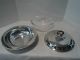 Rogers Silver Plated Serving Bowl With Glass Pyrex Insert Bowls photo 3