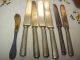 15 Pieces Of Silverplate Flatware,  Mixed,  7 Knives,  5 Forks,  3 Spoons Mixed Lots photo 2