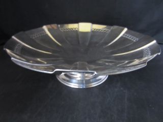 Vintage Silver Plated Fruit Bowl On Pedestal By Mappin & Webb photo