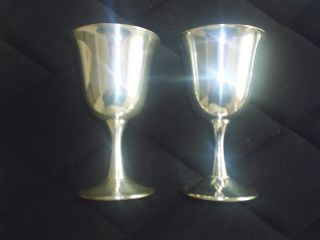 Sheridan Silver Plated Goblets.  (2) photo