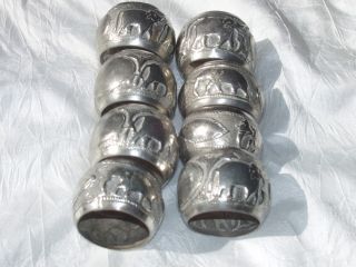 Indian Silver Napkin Rings photo