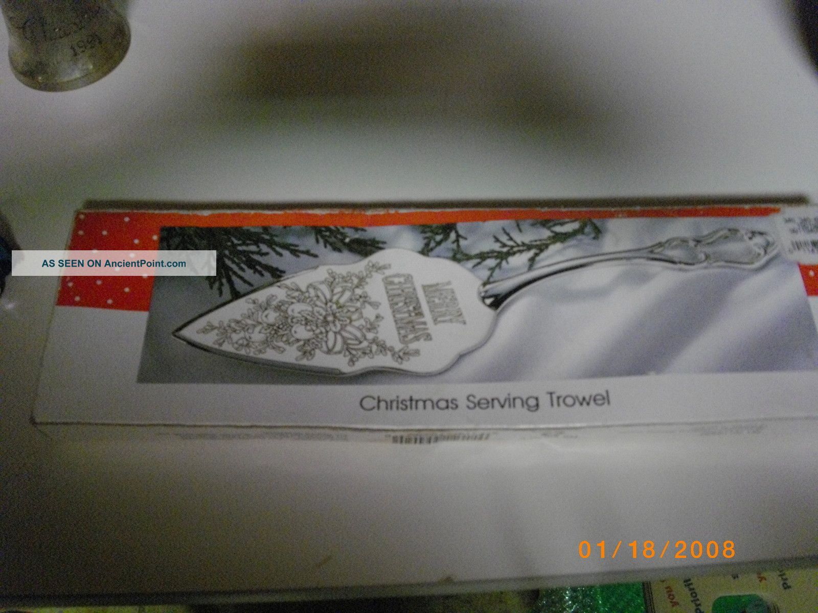 Silverplate Holiday Serving Trowel Merry Christmas New Other photo