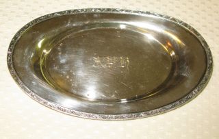 Midsilcraft Middletown Oval Silverplate Tray 1071 photo