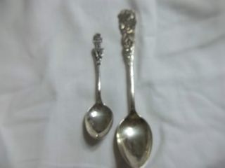 Vintage Sterling Silver Souvenir Spoons photo