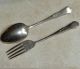 1920s.  William Hutton And Son.  Child Set Of Feeding Fork And Spoon.  Sterling. Other photo 1