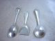 Excellent Silver Mustard & Salt Spoons 1912 Other photo 1