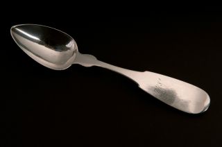 Coin Silver 7 Inch Spoon By N&t Foster Of Newburyport,  Mass. photo