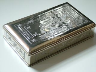 Silver Plate Ornate Bows And Swags Jewellery Trinket Box Special Memories photo