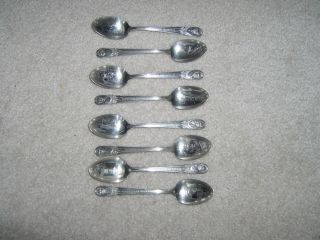 Presidental Spoons (8) Wm.  Rogers Mfg.  Co.  Is Silverplate photo
