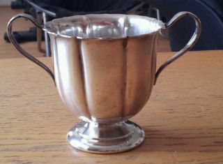 Vintage International Silver Co.  Early American Silverplate Sugar Cup photo