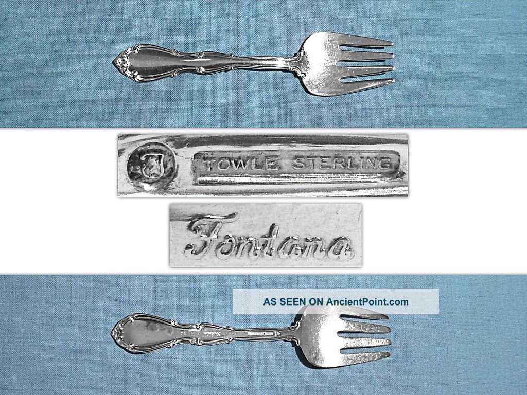Towle Sterling Baby Fork Fontana No Mono Towle photo