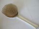 Vintage Silver Hair Brush 1962 Art Deco Stepped Design Engine Turned Decoration Brushes & Grooming Sets photo 2