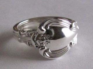 Sterling Silver Spoon Ring - Birks (gorham) / Chantilly - Size 6 To 8 1/2 - 1914 photo