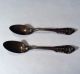 Vintage Wallace Pair Of Sterling Silver Floral/pierced Pattern Teaspoons Wallace photo 2