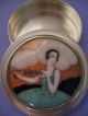 1890 ' S Enamel Painting On 935 Sterling Box Depicting The Famous Marie Laurencin Boxes photo 4