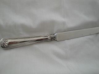 Tiffany And Co.  Sterling Silver Shell And Thread Dinner Knife 10 1/4 Inch Broken photo