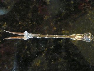Sterling Silver Lemon Fork Imperial Queen By Whiting photo