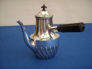19th Century Elkington & Co Silver Plate Side Handled Coffee Pot / Hot Water photo