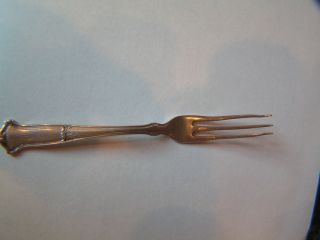 Saxon By Wallace Sterling Silver Strawberry Fork 4 5/8 