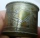 Antique Imperial Russia Collector Engraved 84 Silver Napkin Ring Clip Art Nouvea Russia photo 6
