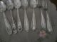 Vintage Set Of 7 Silver Plated Teaspoon/cocktail Forks Mono - Marked Jks 100 Other photo 1