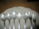 Vintage Set Of 7 Silver Plated Teaspoon/cocktail Forks Mono - Marked Jks 100 Other photo 3