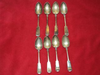 Rogers 1847 Flatware Silver Antique Spoons Old 8 Piece Lot photo
