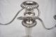 Lovely Silver Plate 3 Branch Candleabra Classic Shape By Barker Ellis Great Look Candlesticks & Candelabra photo 1