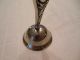Antique Art Nouveau Silverplated Empire Art Silver Bell Floral Decoration Other photo 3
