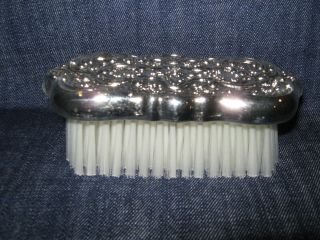 Nib Rogers Silverplated Clothes Brush Tarnish Resistant Vanity Grooming Gift photo