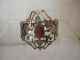 Antique Stunning Silver Pierced Napking Ring Hm 1903 Rare Design Art Nouveau Napkin Rings & Clips photo 1