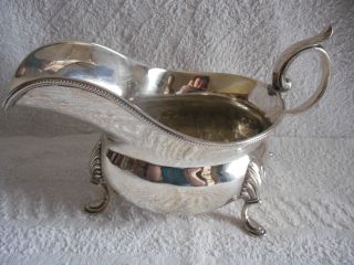 Silver Plated Sauce Boat (great Christmas Idea) photo