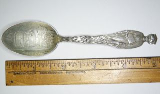 Antique Watson Strling Silver Lady Graduate Peoria Il High School Souvenir Spoon photo
