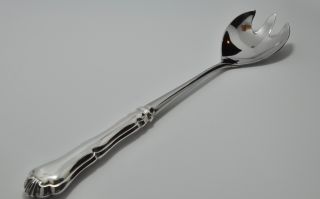 Sterling Silver Serving Spoon Fully Hallmarks Handcrafted photo