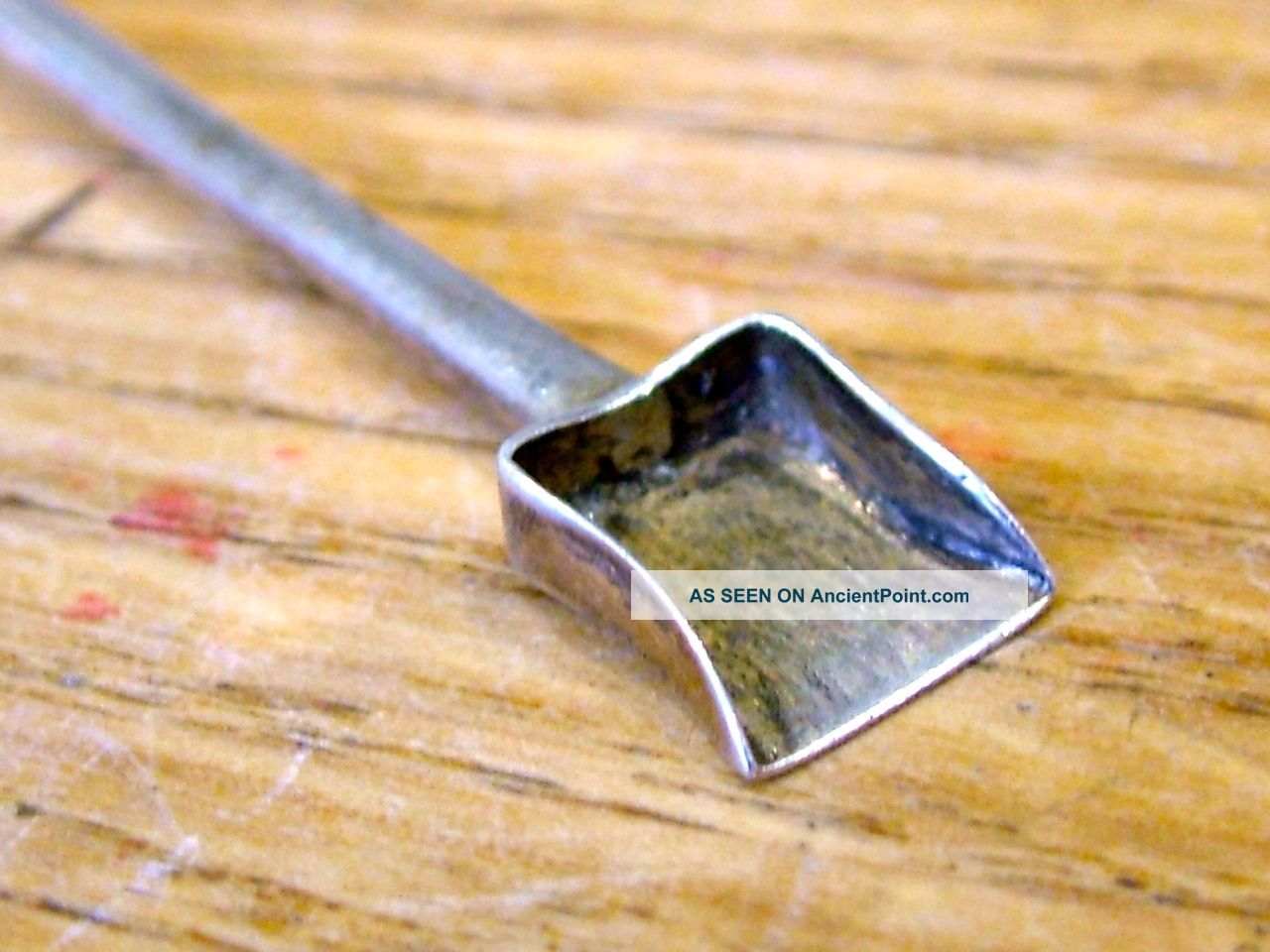 Very Unusual Georgian Silver Snuff Spoon Shovel & Fork Hm1833 Antique Sterling Other photo