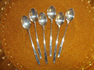 1957 Supreme Concept Silverplated 6 Ice Tea Spoons photo