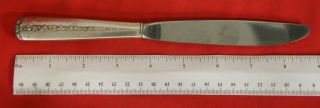 Towle Flatware.  925 Sterling Silver Handle Knife - 1937 Rambler Rose photo