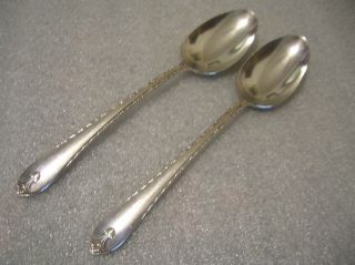 Rogers Exquisite Pattern 2 Serving Or Tablespoons 1940 photo