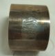 Antique Sterling Silver Napkin Ring Birmingham 1932 With Monogram 39 Grams Napkin Rings & Clips photo 4