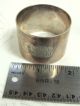 Antique Sterling Silver Napkin Ring Birmingham 1932 With Monogram 39 Grams Napkin Rings & Clips photo 6
