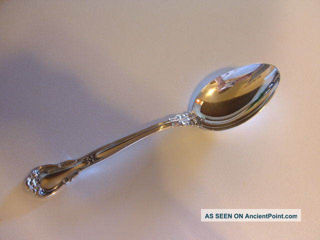 Solid Sterling Silver Serving Spoon In The Classic Chantilly Pattern By Gorham Gorham, Whiting photo