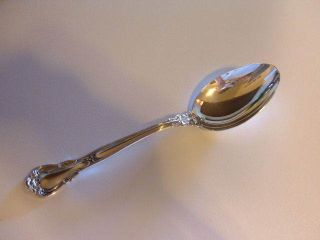 Solid Sterling Silver Serving Spoon In The Classic Chantilly Pattern By Gorham photo