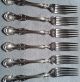 1835 R Wallace 6 Forks Sectional Triple Troy Pattern Wallace photo 4