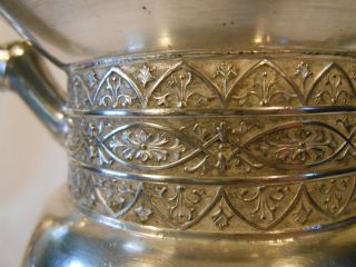 Silver Coffee Pot Antique,  Rare Aurora Sp Mfg.  Engraved photo