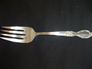 Meat Fork Wm.  Rogers Victorian Rose,  1954 photo