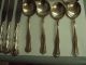 Vintage Set National Silver Plate Double Tested Flatware 35 Pieces Queen Elizabe National photo 2
