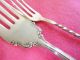 Beaded Niagara Falls Silver Antique Serving Fork & Pickle Fork Year 1896 Other photo 5