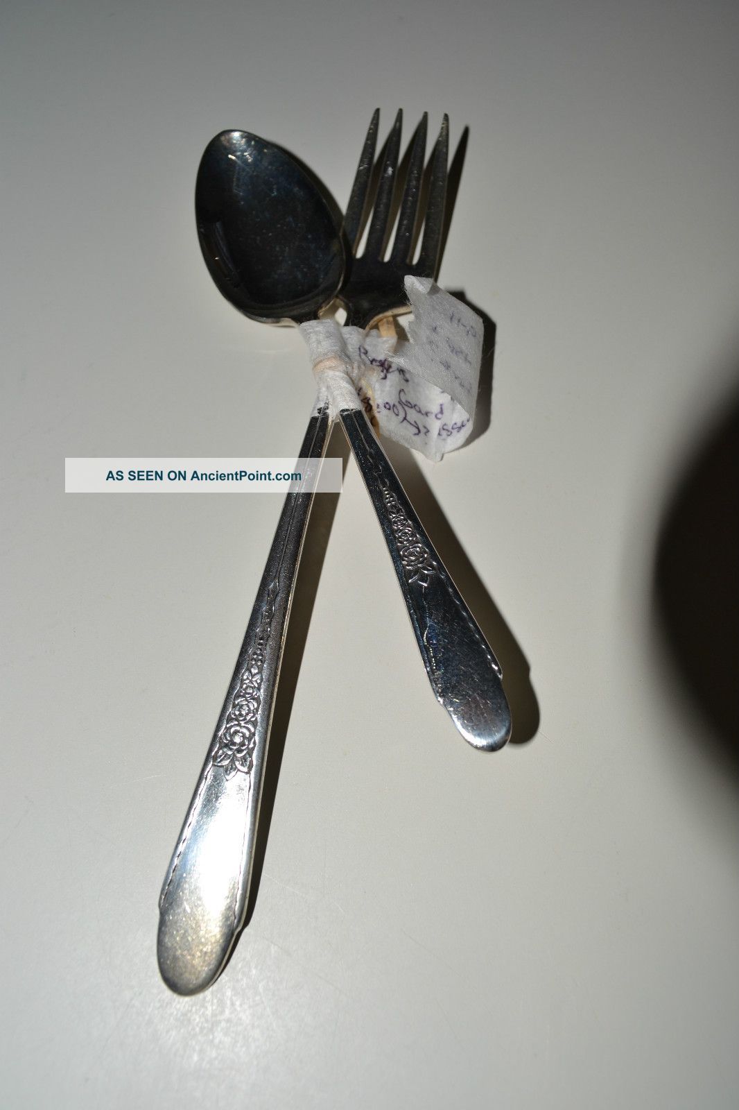 Rogers 2 Pieces Gardenia1941 Tsp,  Dessert Fork Is Oneida/Wm. A. Rogers photo